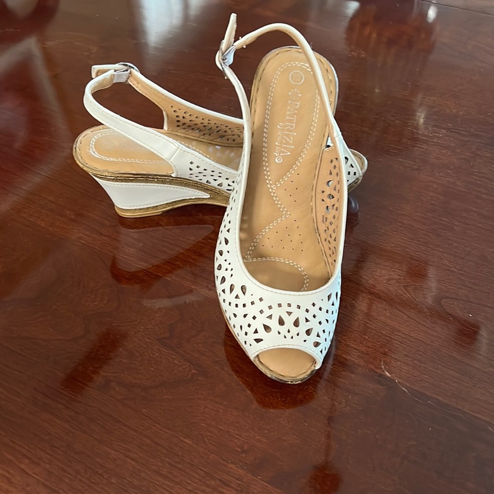 White wedge casual to dress shoes